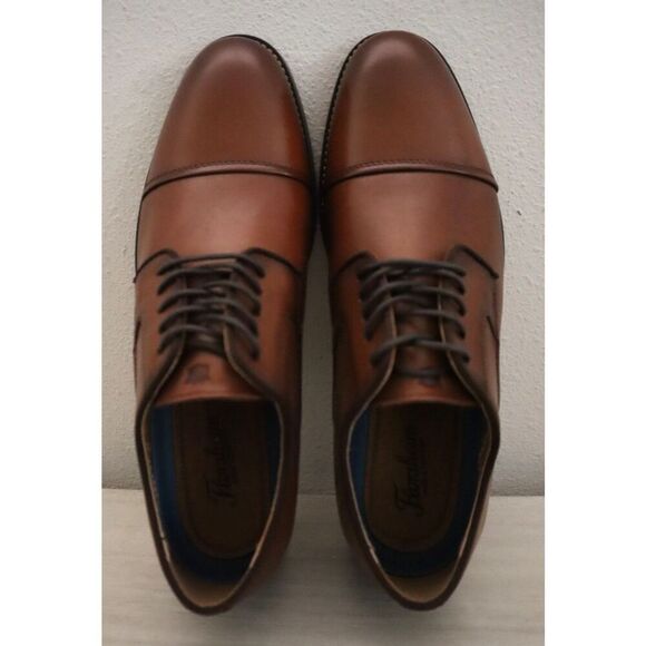 Florsheim 11831-221 Men\'s Sz 9D Cognac Brown Surge Leather Cap Toe Oxfords main image 5